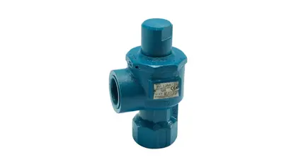 A blue bypass valve