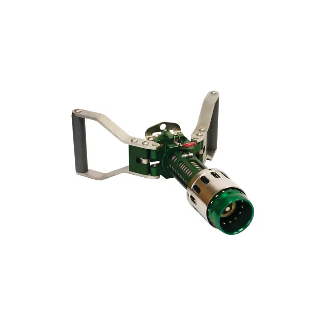 A picture of a green filling nozzle